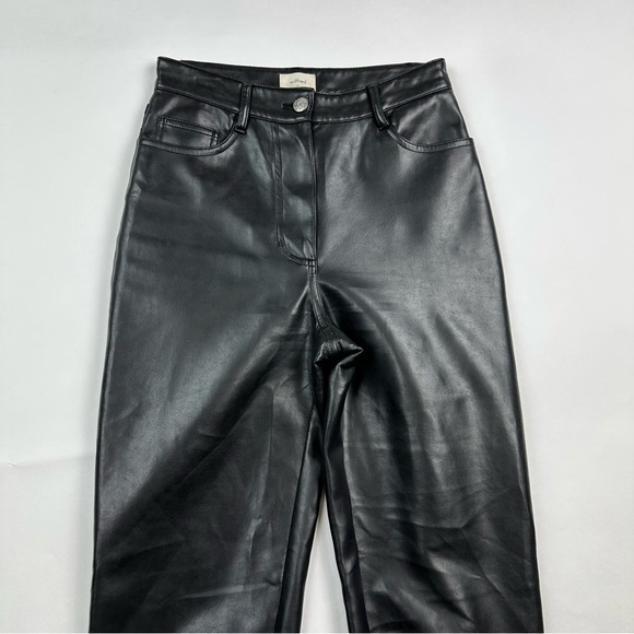 Aritzia Wilfred Vegan Leather Melina Pants Size 0 - Picture 3 of 10